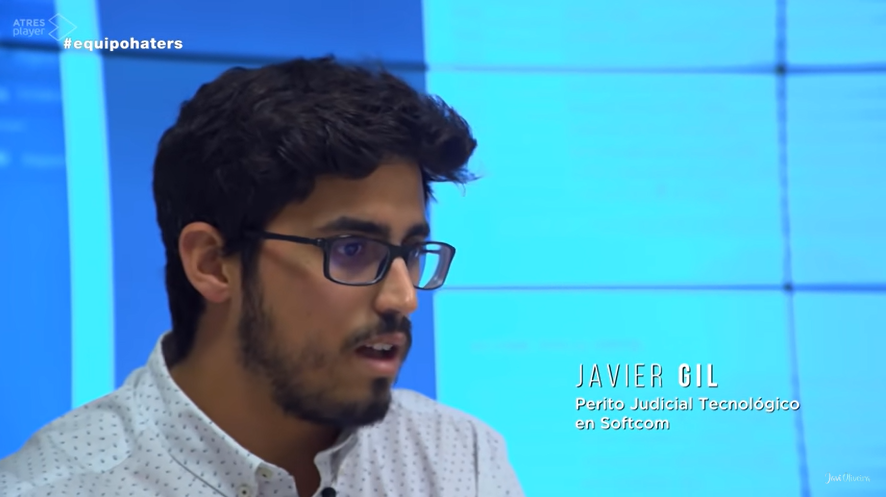 Javier Gil en una entrevista con Investigación de la SextaTV