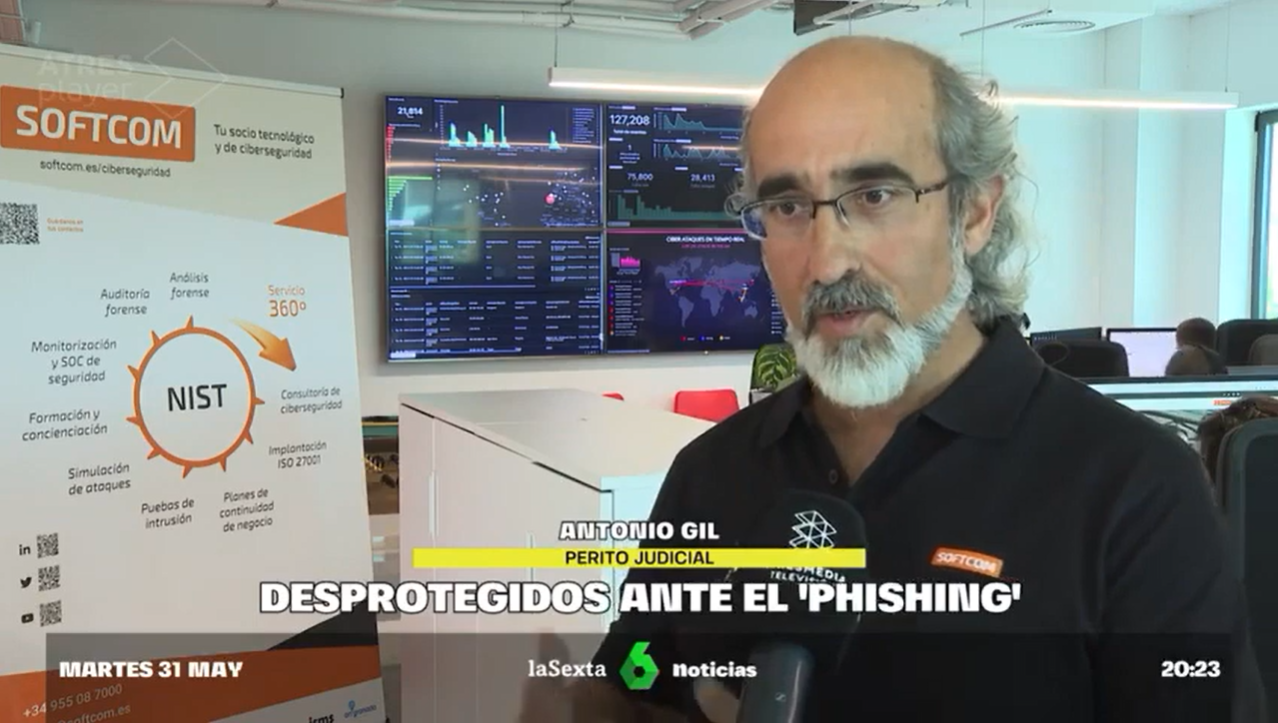 Hablamos con La Sexta sobre una ciberestafa bancaria