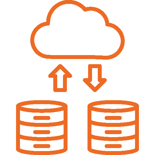 subiendo Icono de subida de datos a la nube